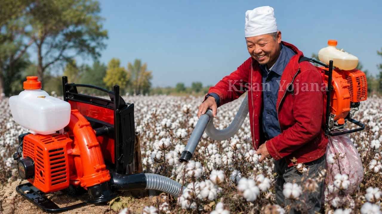 छोटे किसानों के लिए पोर्टेबल कपास प्लकर मशीन